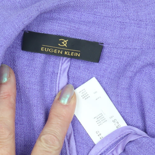 Eugen Klein Women's Purple Blazer, Size 14, Casual, Button