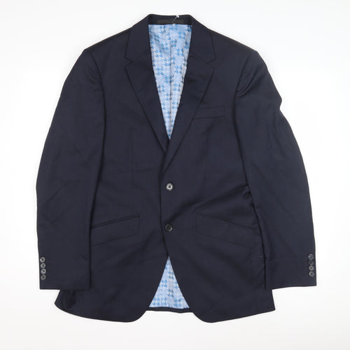 Marks & Spencer Men's Blue Stripe Suit Jacket 36R