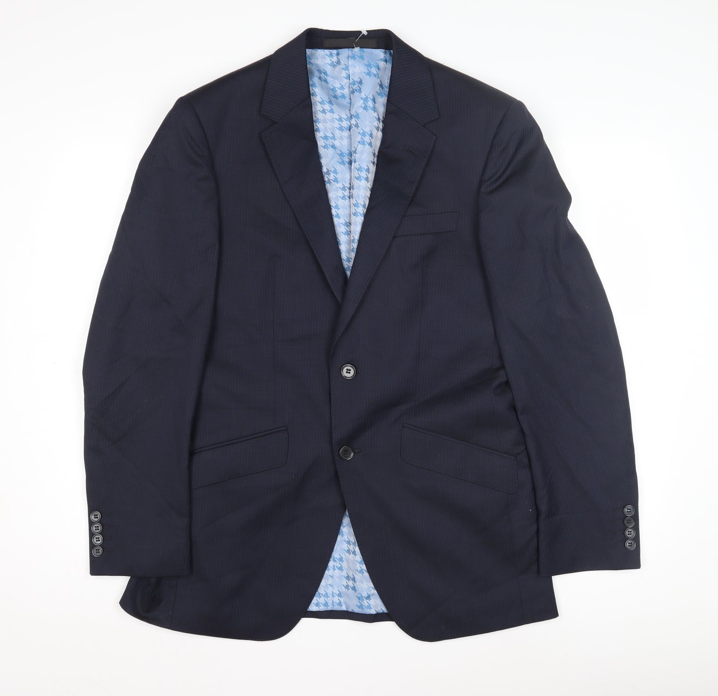 Marks & Spencer Men's Blue Stripe Suit Jacket 36R