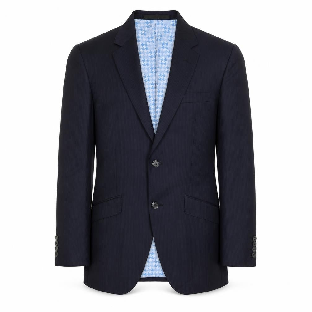 Front view of Marks & Spencer Men's Blue Stripe Suit Jacket 36R