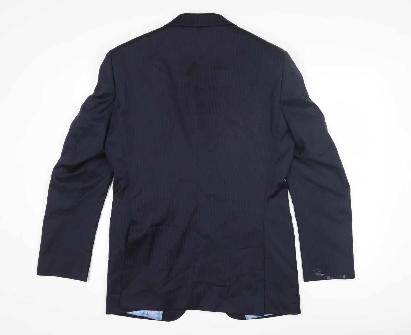 Marks & Spencer Men's Blue Stripe Suit Jacket 36R