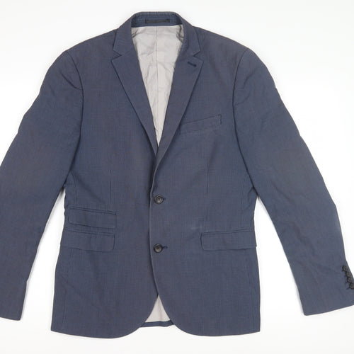 Next Tailoring Men's Blue Check Slim Fit Blazer 40R