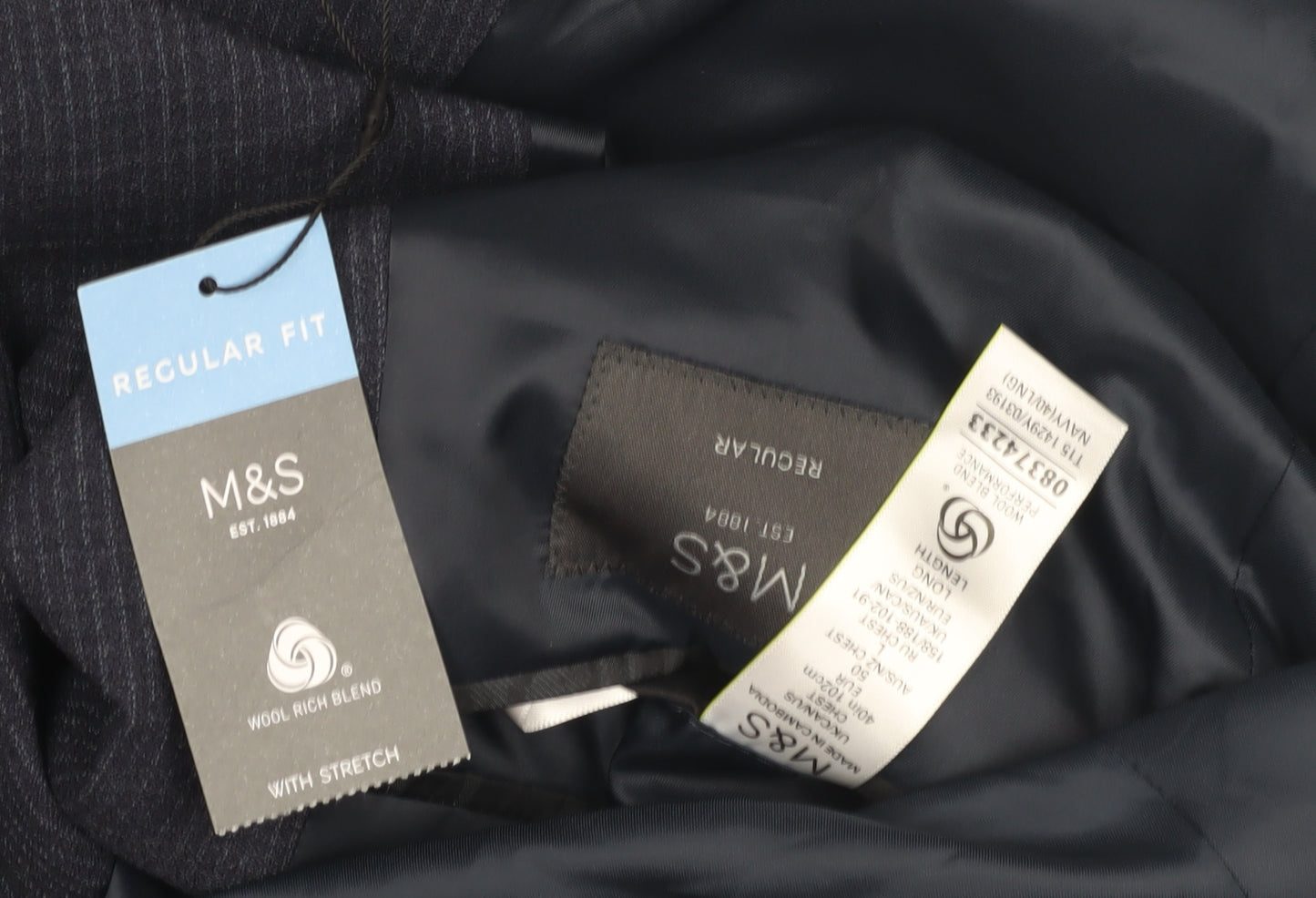 Marks and Spencer Men's Blue Blazer 40L