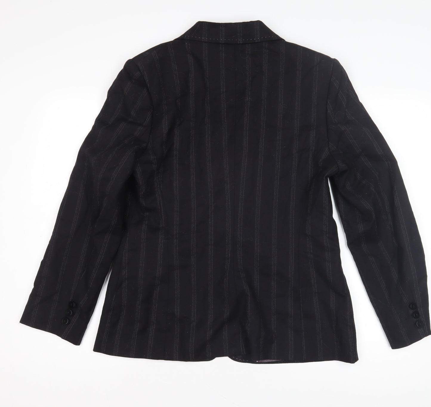 Next Women's Black Striped Blazer Size 14