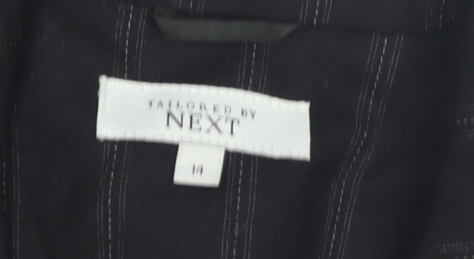 Next Women's Black Striped Blazer Size 14