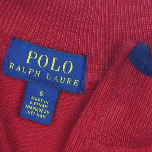 Polo Ralph Lauren Boys Red Pullover Jumper 10-11 Years