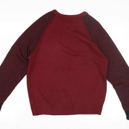 Next Men's Red Pullover Jumper Size M
