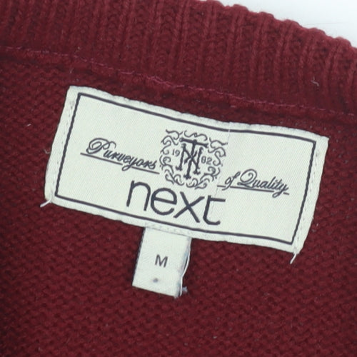 Next Men's Red Pullover Jumper Size M