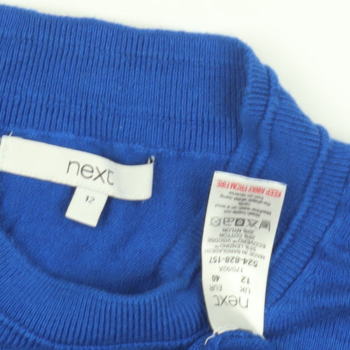 Next Women's Blue Pullover Jumper Size 12 Casual Knit