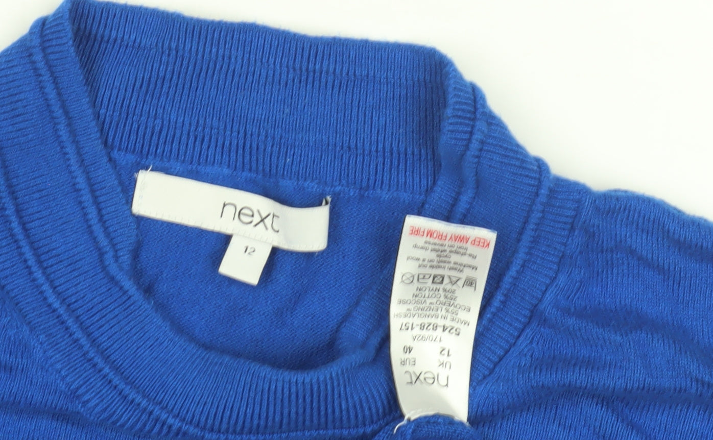 Next Women's Blue Pullover Jumper Size 12 Casual Knit