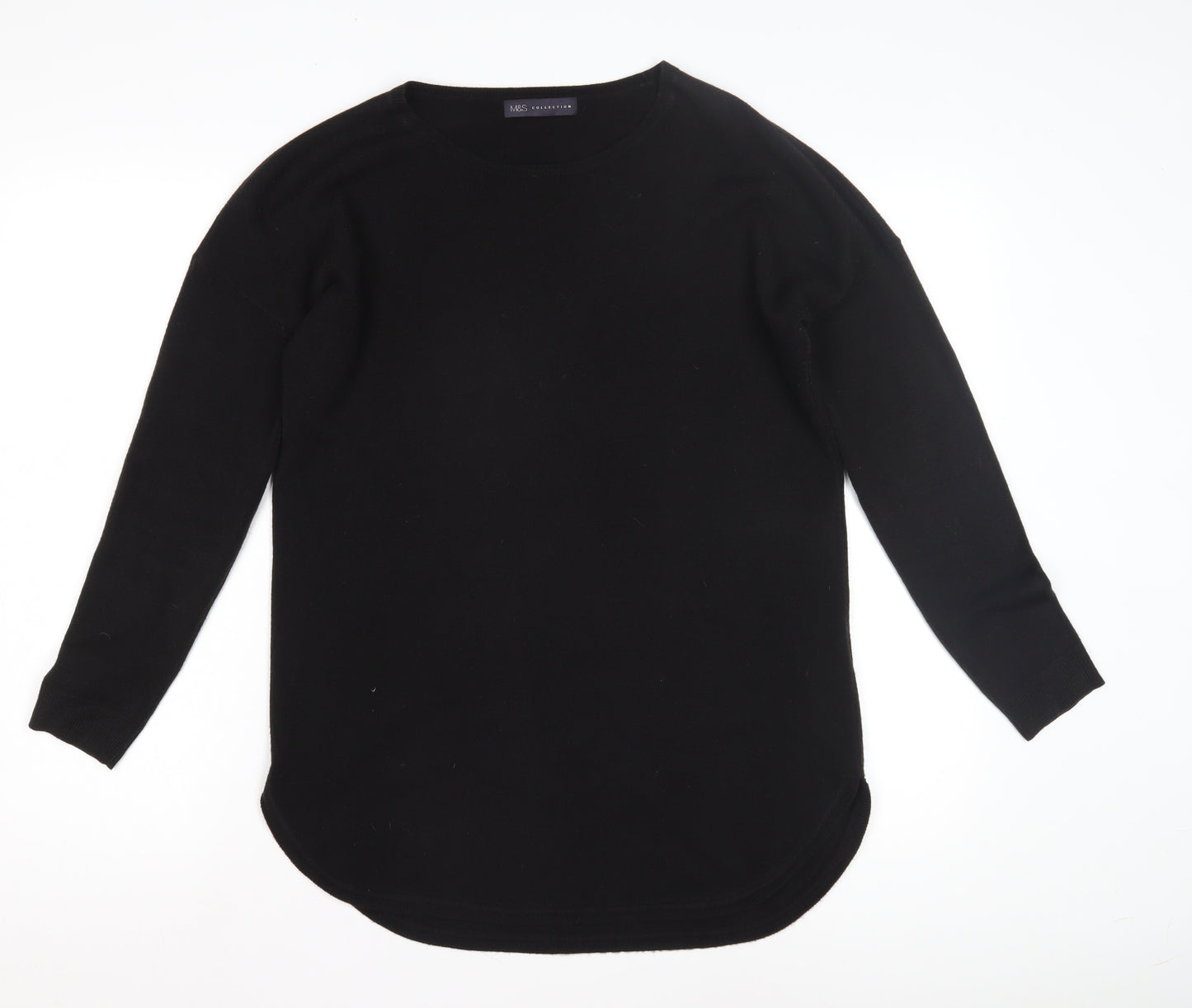 Marks and Spencer Women's Black Jumper, Size 10, Classic Style