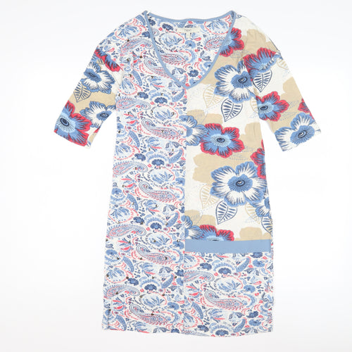 Next Women's Multicoloured V-Neck Shift Dress Size 6