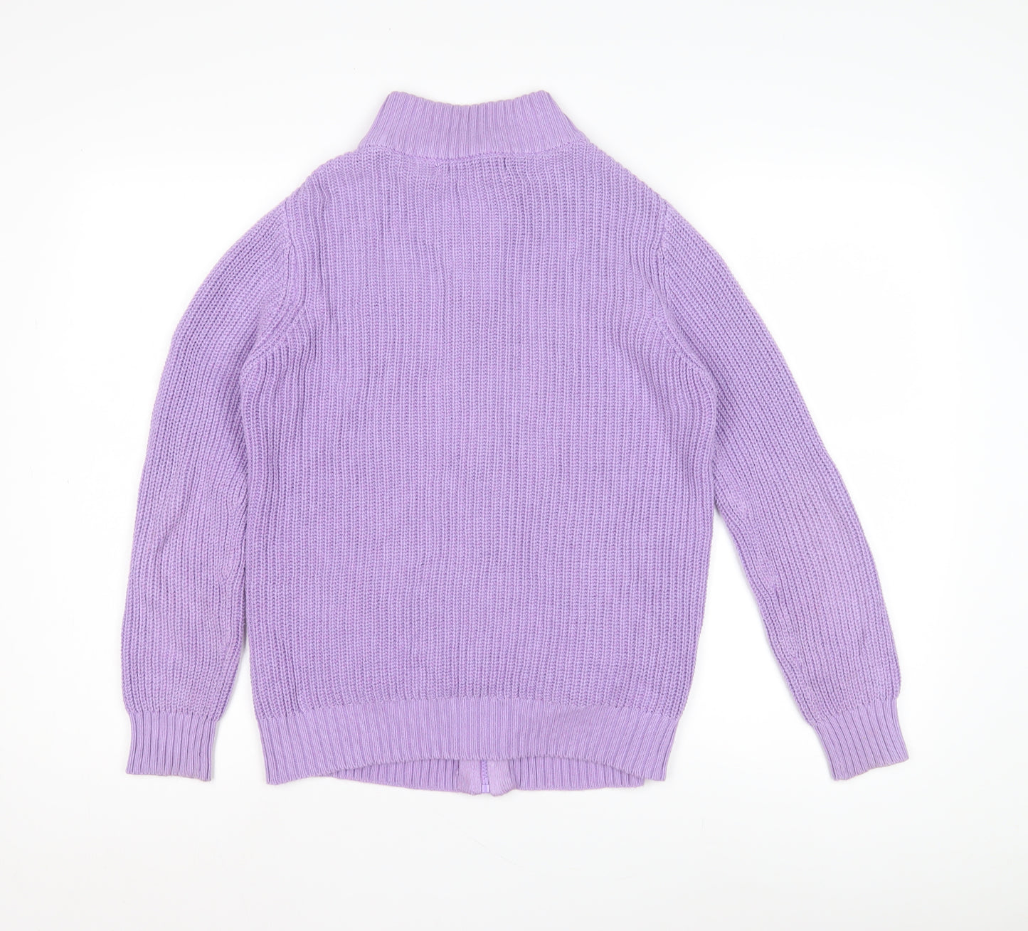 Isle Essentials Women's Purple Full Zip Jumper Size S