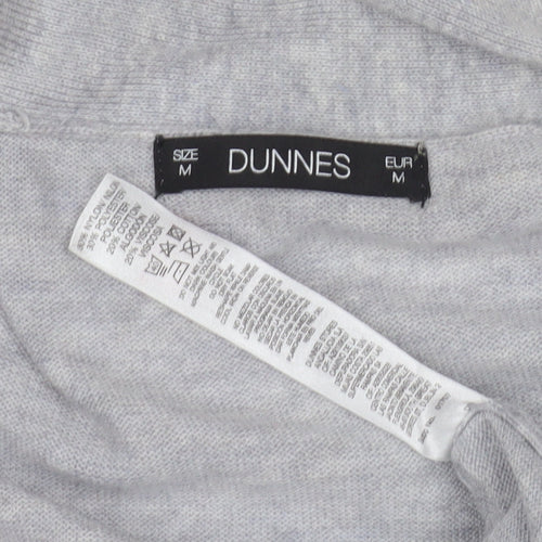 Dunnes Women's Grey Open Front Cardigan, M, Knit, Casual