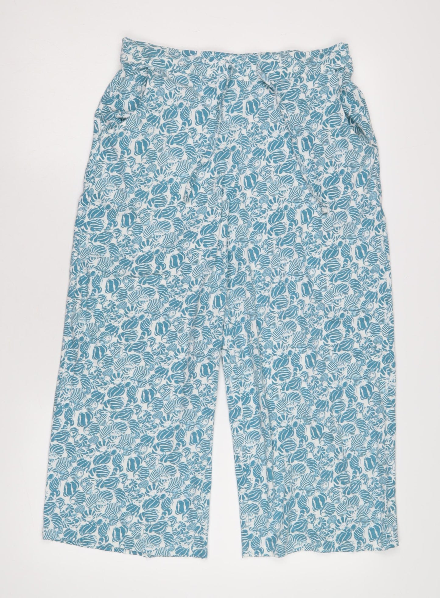 Seasalt Cornwall Women's Blue Floral Lounge Pants L