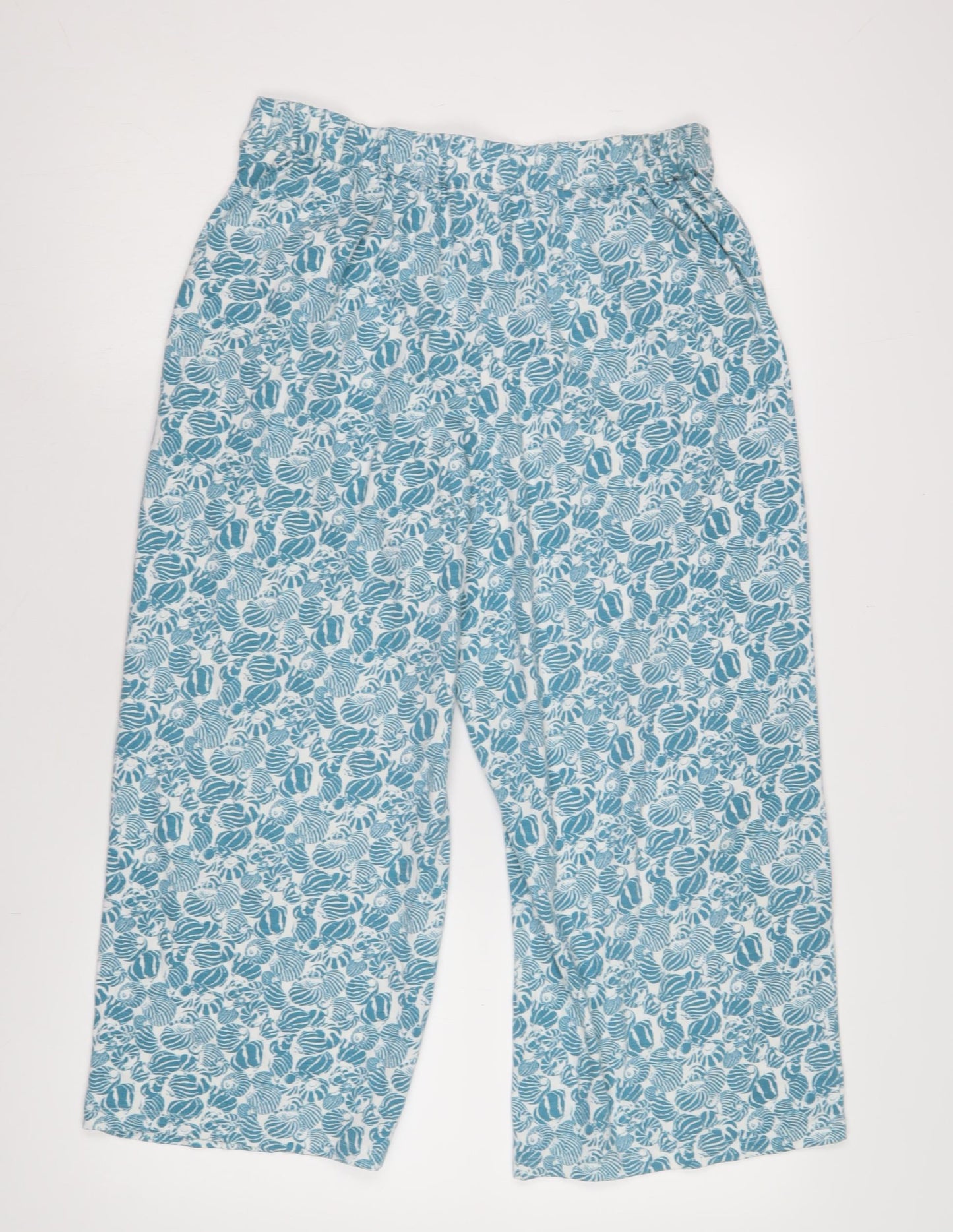 Seasalt Cornwall Women's Blue Floral Lounge Pants L