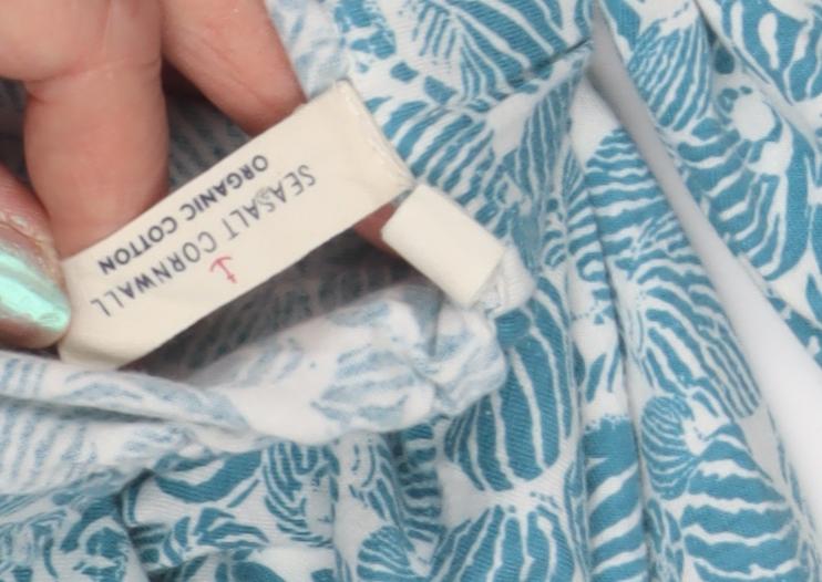 Seasalt Cornwall Women's Blue Floral Lounge Pants L