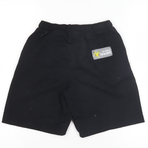 Pokémon Boys Black Pikachu Shorts - Size 10 Years