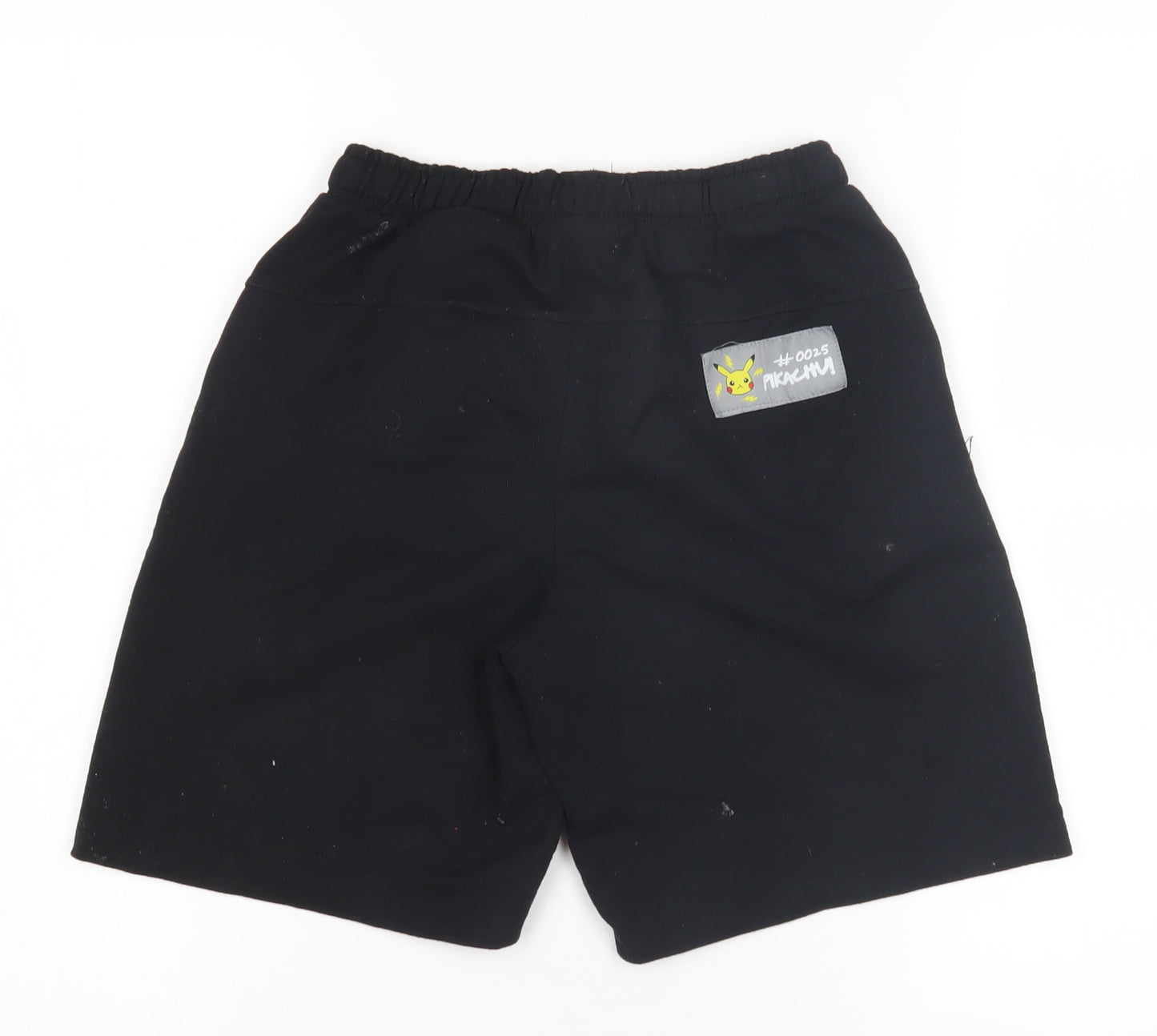 Pokémon Boys Black Pikachu Shorts - Size 10 Years