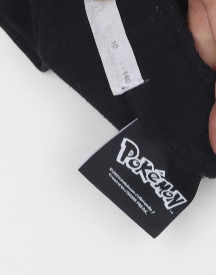 Pokémon Boys Black Pikachu Shorts - Size 10 Years