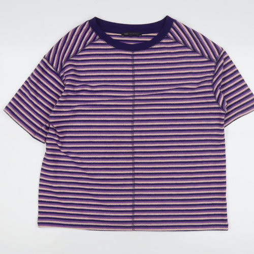 Marks and Spencer Women's Striped Multicoloured T-Shirt