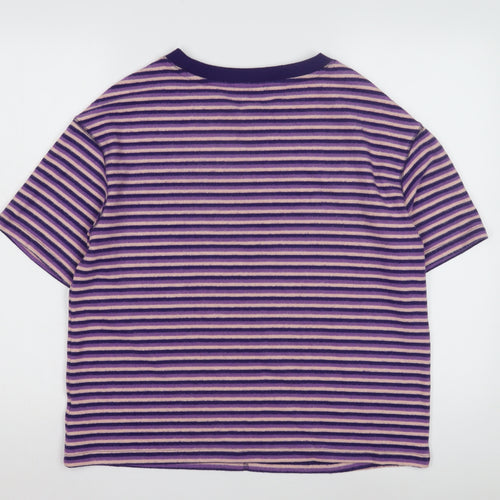 Marks and Spencer Women's Striped Multicoloured T-Shirt