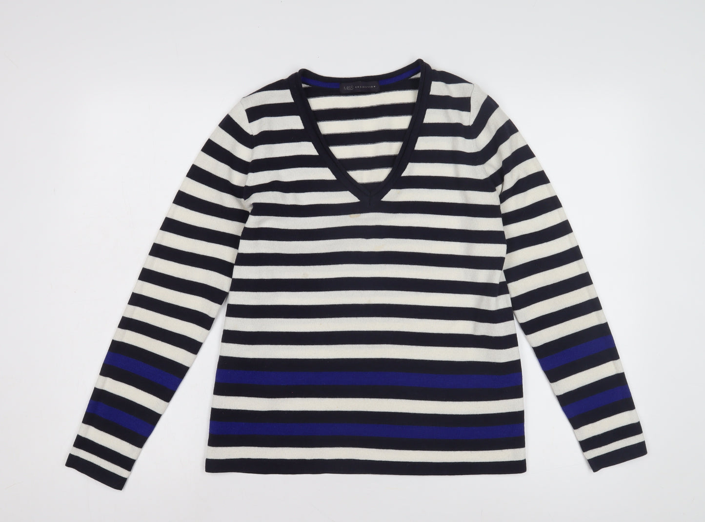 Marks and Spencer Women's Multicoloured Striped Jumper