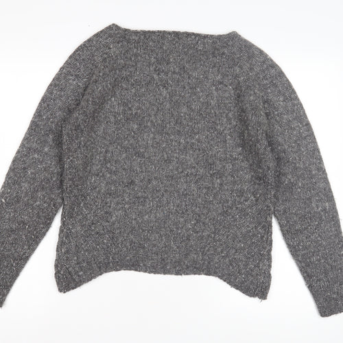 Tintoretto Women's Grey Chunky-Knit Jumper, Size 3