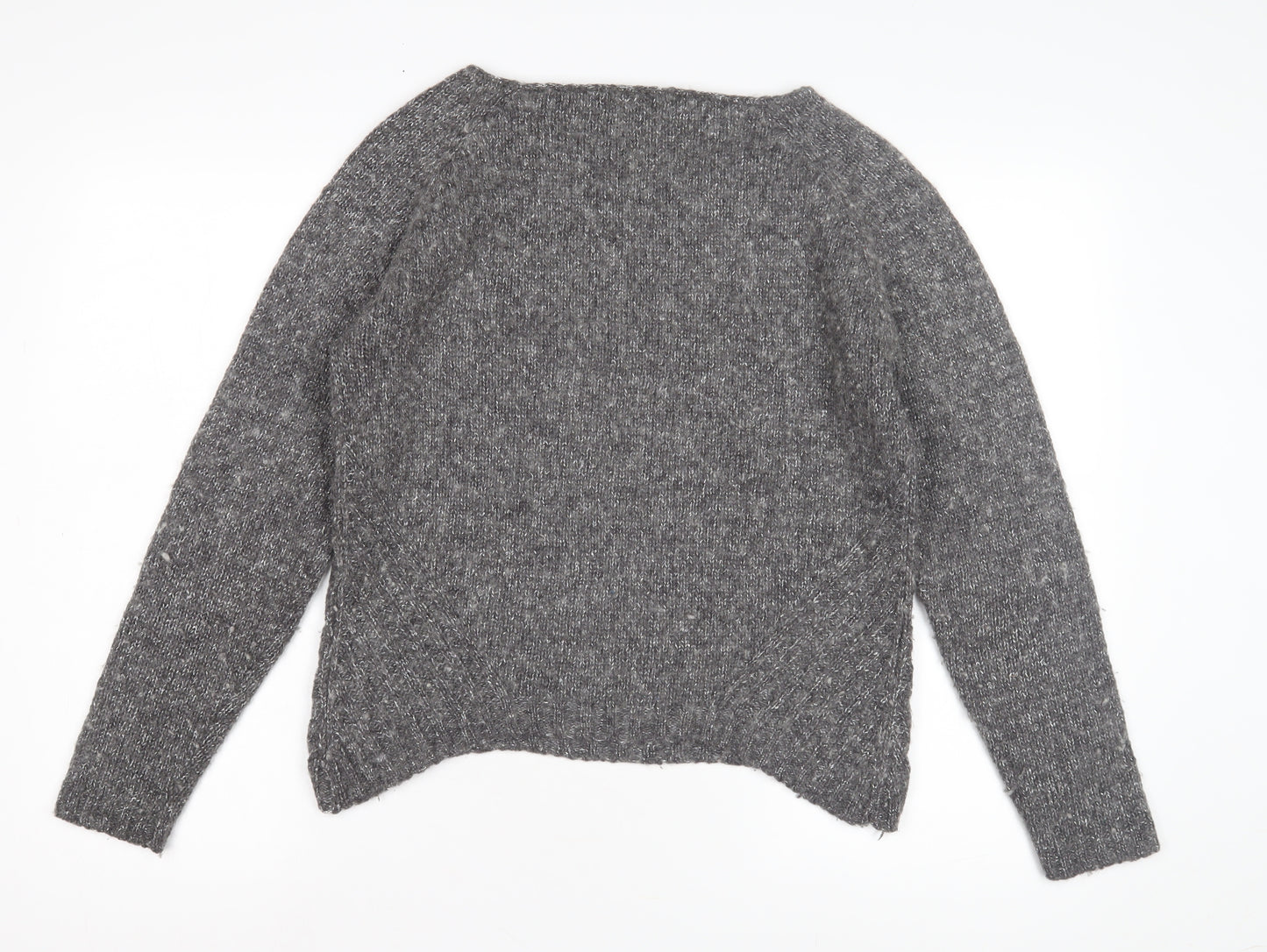 Tintoretto Women's Grey Chunky-Knit Jumper, Size 3