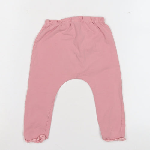 Next Pink Cotton Baby Leggings - 12-18 Months, Elastic Waist