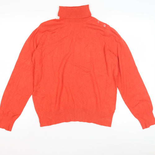 Wallis Women’s Red Roll Neck Knit Jumper Size 14