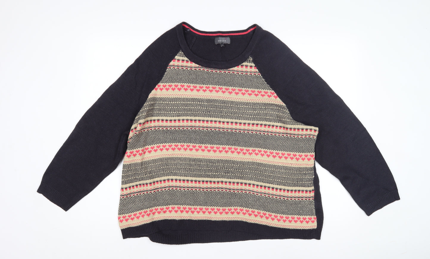 Per Una Women's Multicoloured Size 22 Fair Isle Jumper