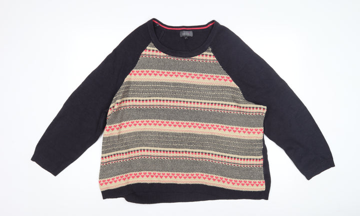 Per Una Women's Multicoloured Size 22 Fair Isle Jumper