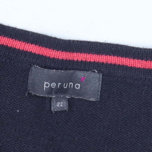 Per Una Women's Multicoloured Size 22 Fair Isle Jumper