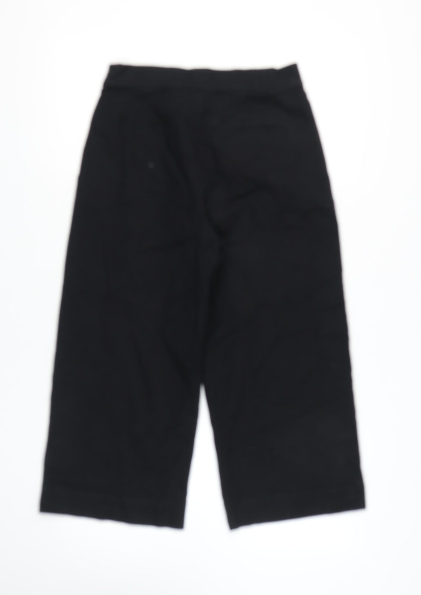 COS Women's Black Wide-Leg Trousers, Size 12