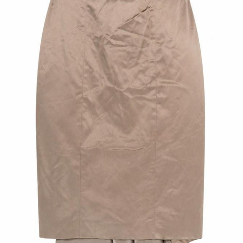 Coast Women's Brown Trumpet Skirt Size 10 Lined Satin
