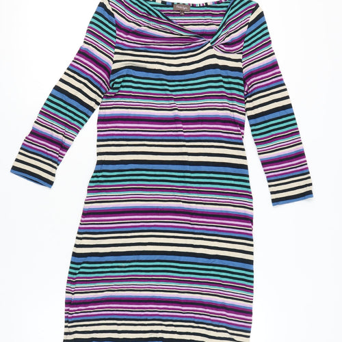 Phase Eight Women's Multicoloured Striped Dress Size 10