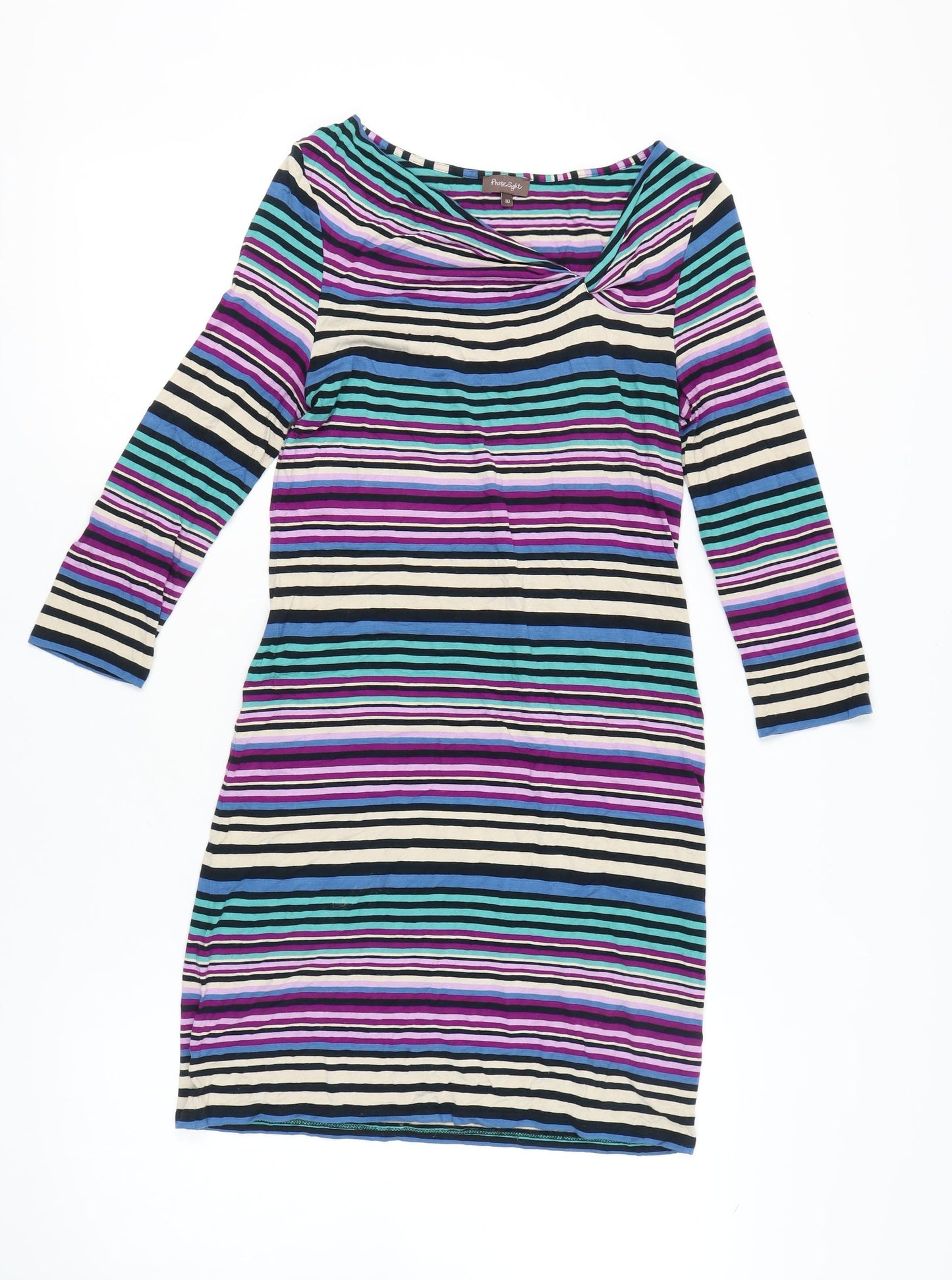 Phase Eight Women's Multicoloured Striped Dress Size 10