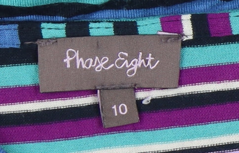 Phase Eight Women's Multicoloured Striped Dress Size 10