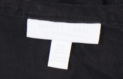 The White Company Black Women’s Dress, Size 8, Linen