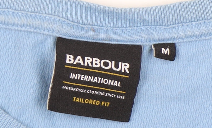 Barbour Mens Blue T Shirt Medium