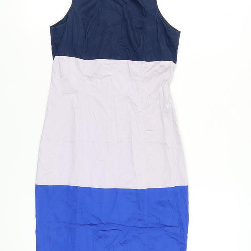 French Connection Women's Multicoloured Sheath Dress Size 8