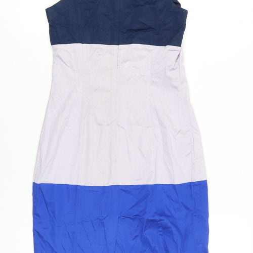 French Connection Women's Multicoloured Sheath Dress Size 8