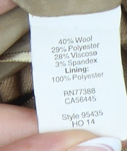 J.Crew Women's Beige Wool A-Line Skirt Size 4