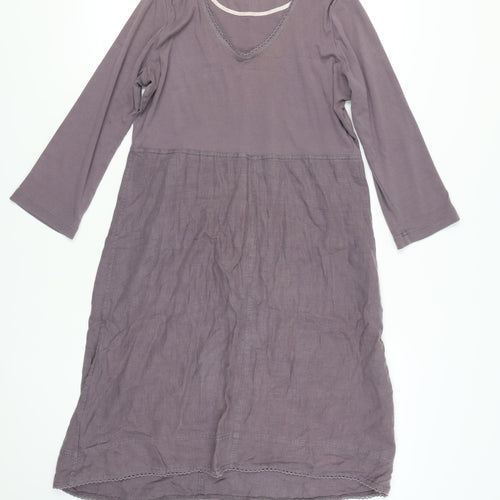 Sandwich Women's Purple Long Sleeve Dress L