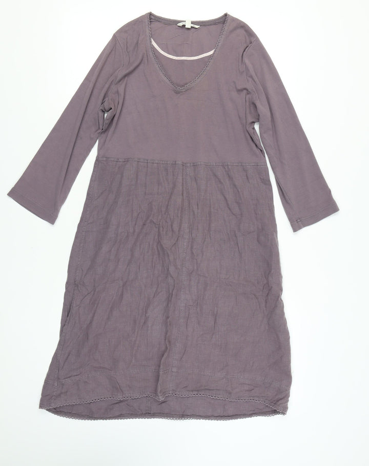 Sandwich Women's Purple Long Sleeve Dress L
