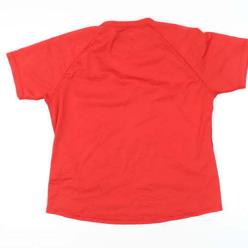 Quechua Unisex Red T-Shirt, Size 16 - Lightweight Activewear
