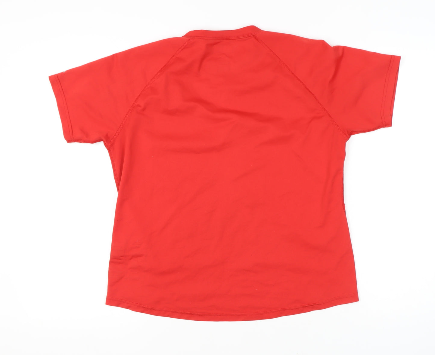 Quechua Unisex Red T-Shirt, Size 16 - Lightweight Activewear