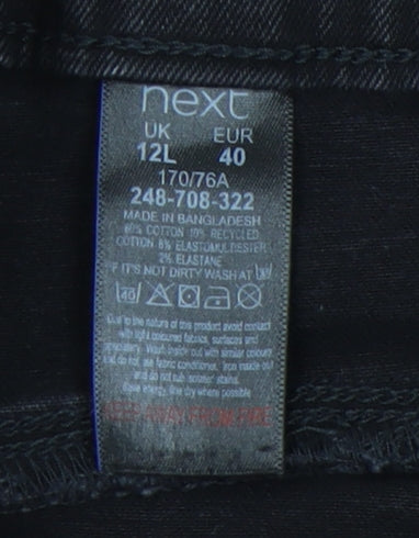 Next Women's Black Skinny Jeans Size 12L