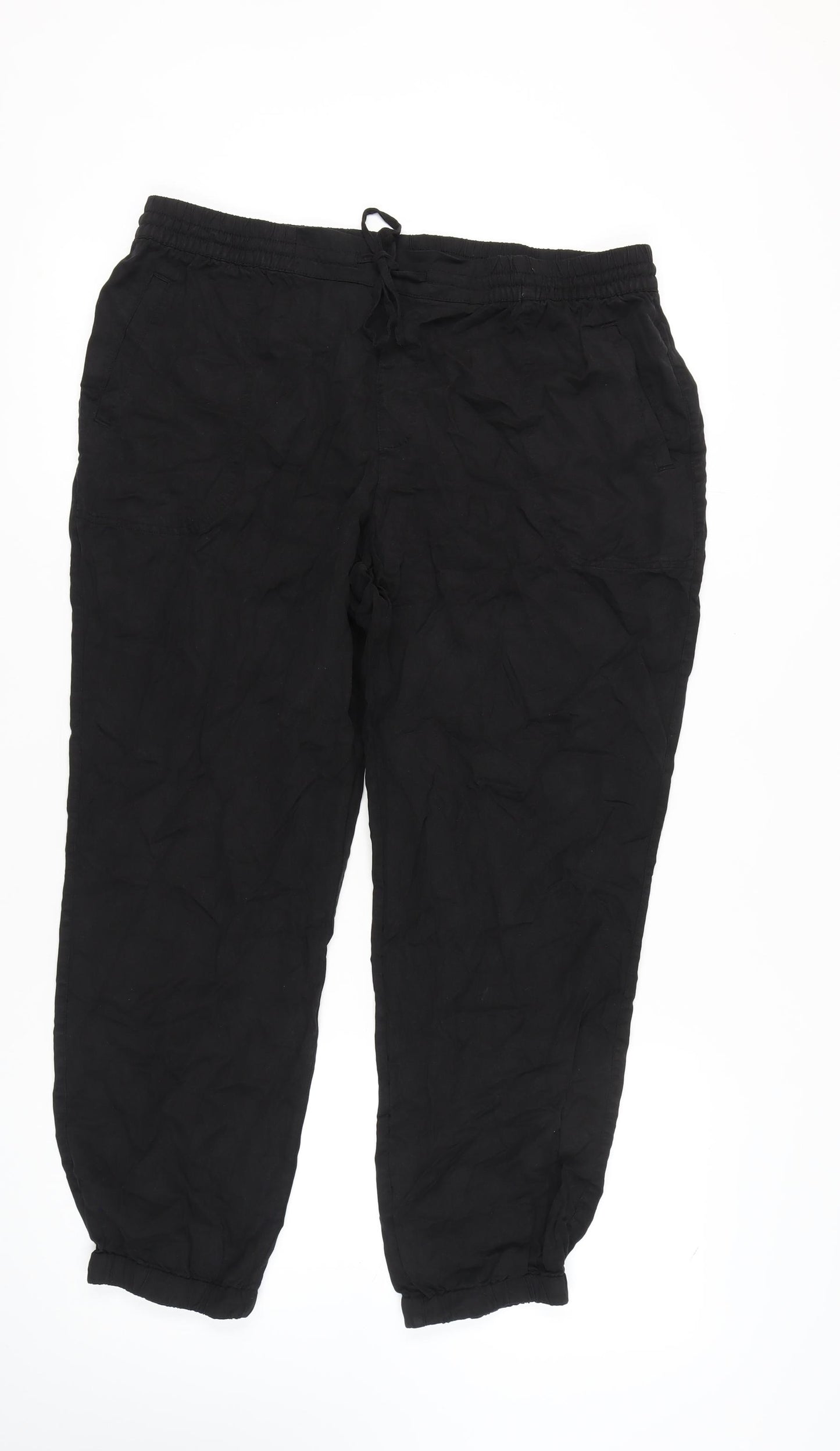 Fat Face Women's Black Jogger Trousers Size 16